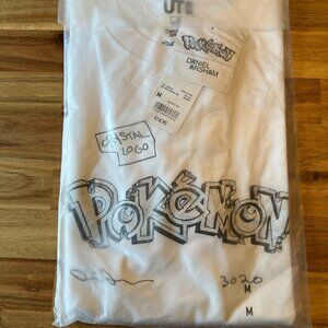 Daniel Arsham x Pokemon x Uniqlo Crystal Logo 3020 Tee White Size M
